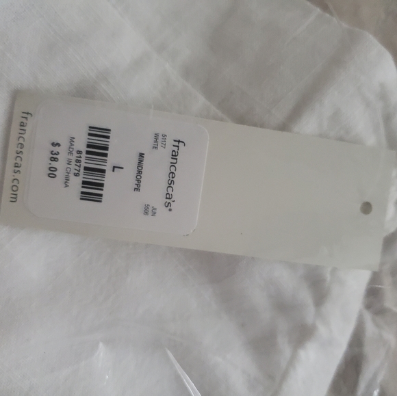 White Linen Skirt - Picture 3 of 5